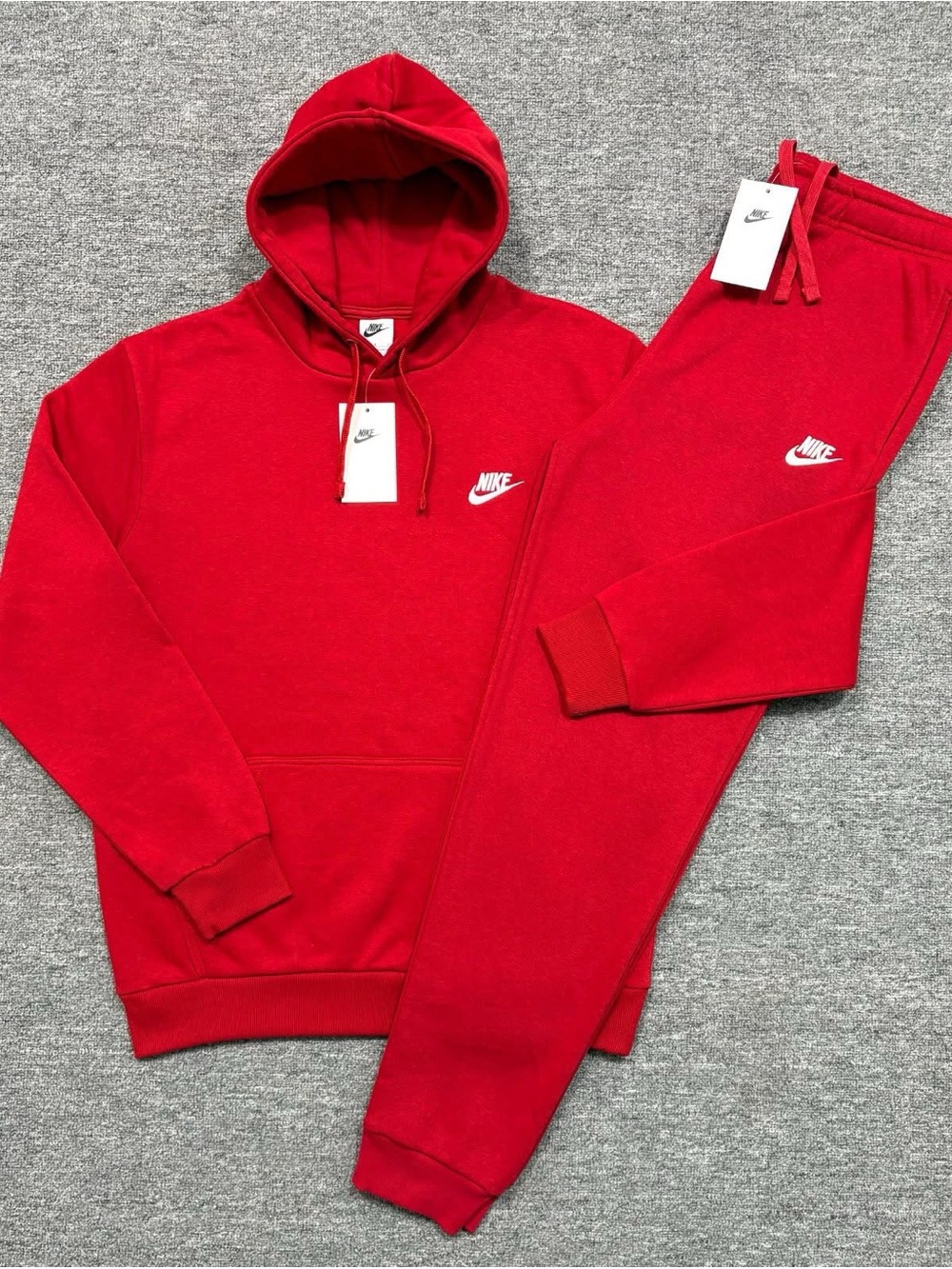 Nike Red Men's Hoodie & Joggers Set